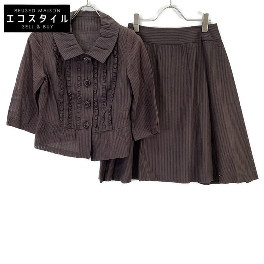 KOJI WATANABE STYLE Brown Striped Setup Suit 9