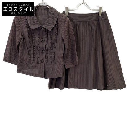 KOJI WATANABE STYLE KOJI WATANABE STYLE 棕色条纹套装 9