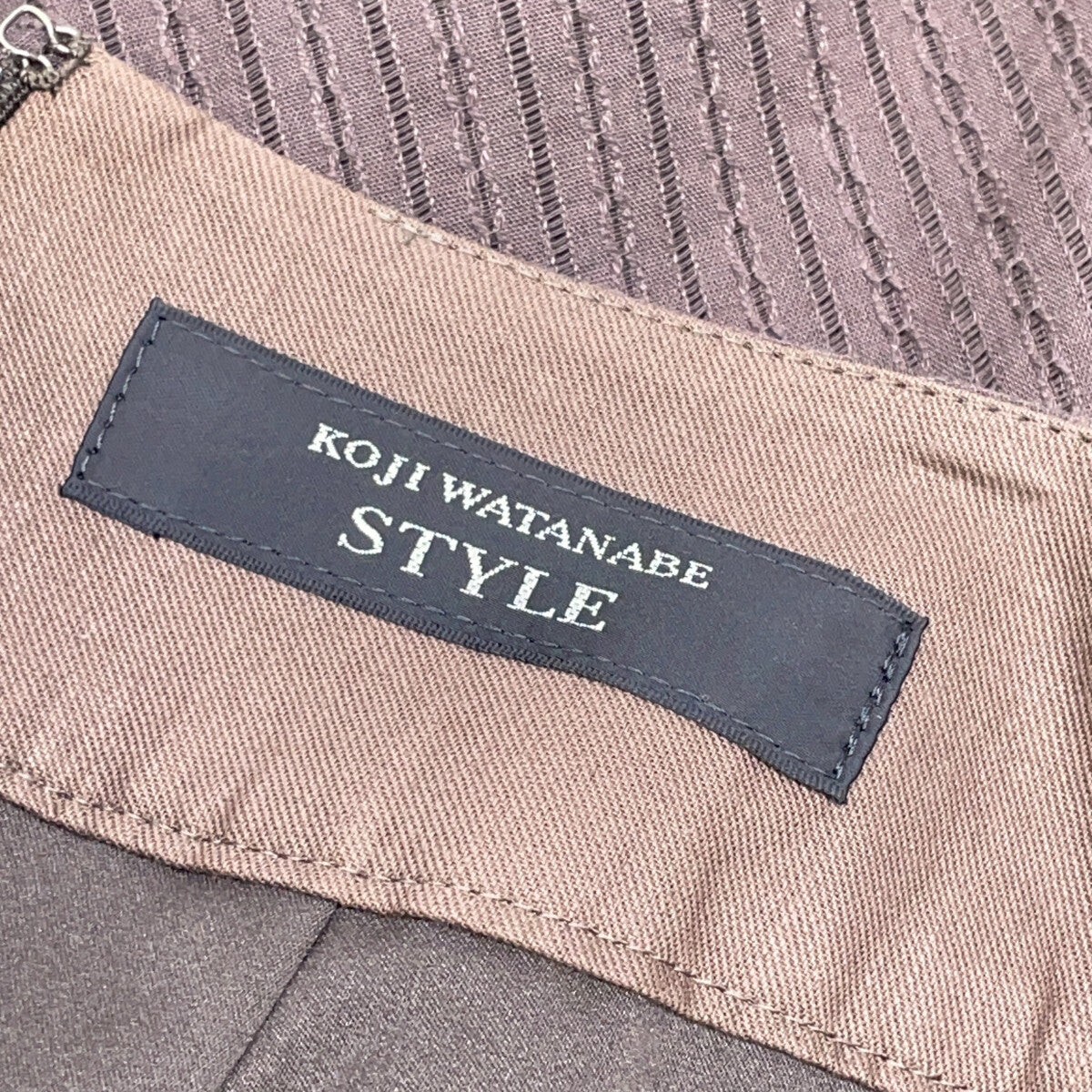 KOJI WATANABE STYLE KOJI WATANABE STYLE 棕色条纹套装 9