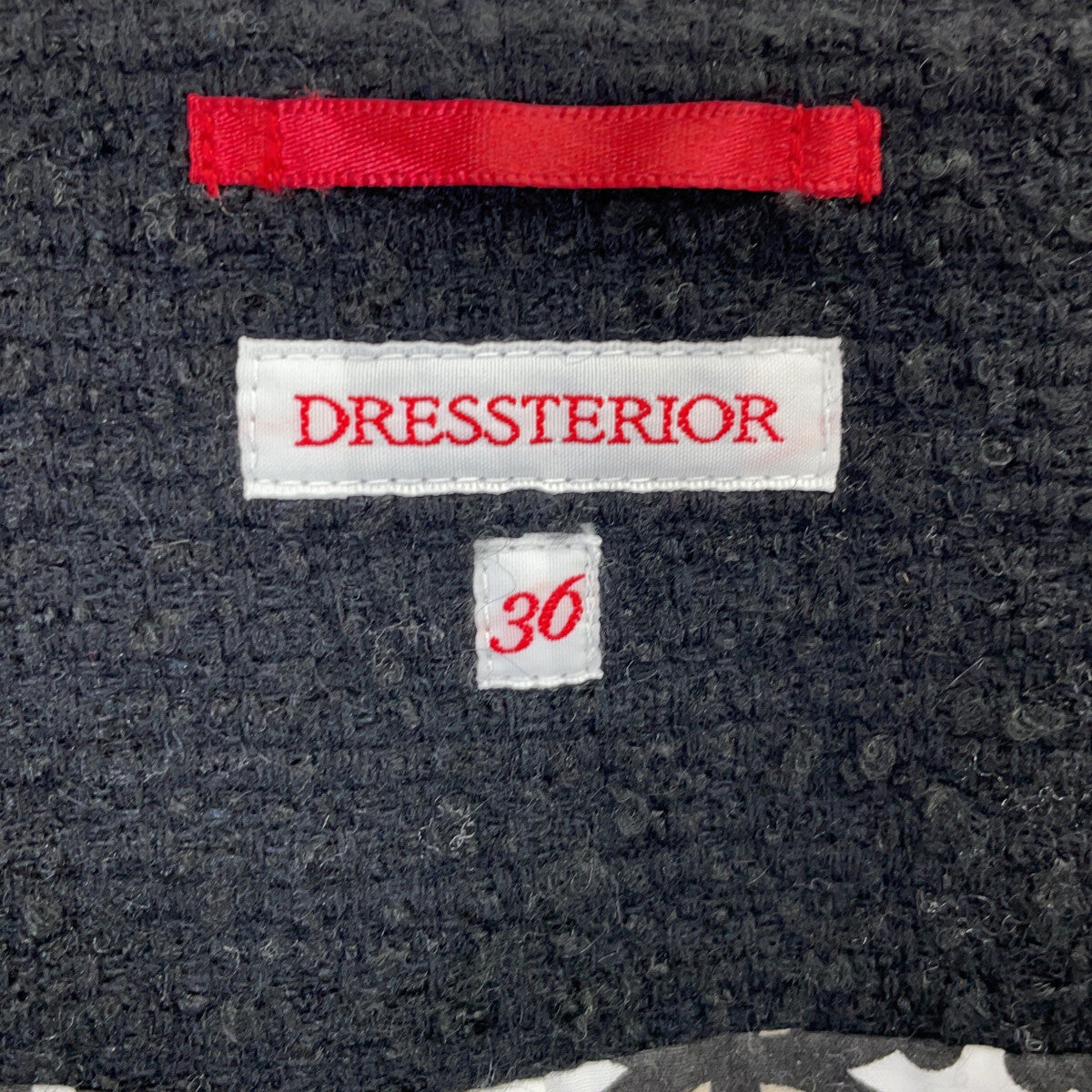 DRESSTERIOR DRESSTERIOR 085-49012 可持续花呢无领短外套 夹克
