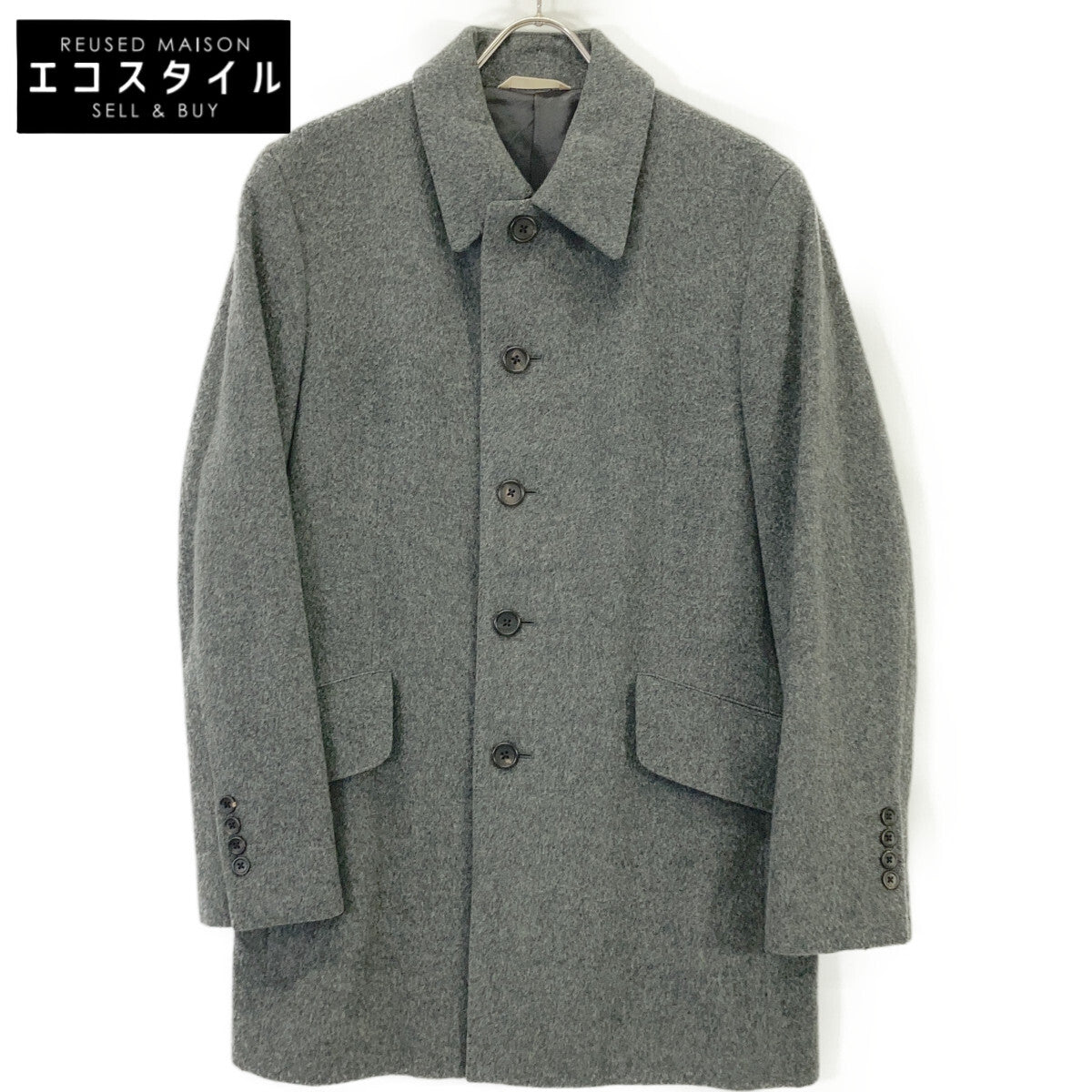 Paul Smith Collection 保罗史密斯系列 244220 灰色 羊毛切斯特菲尔德大衣 L码