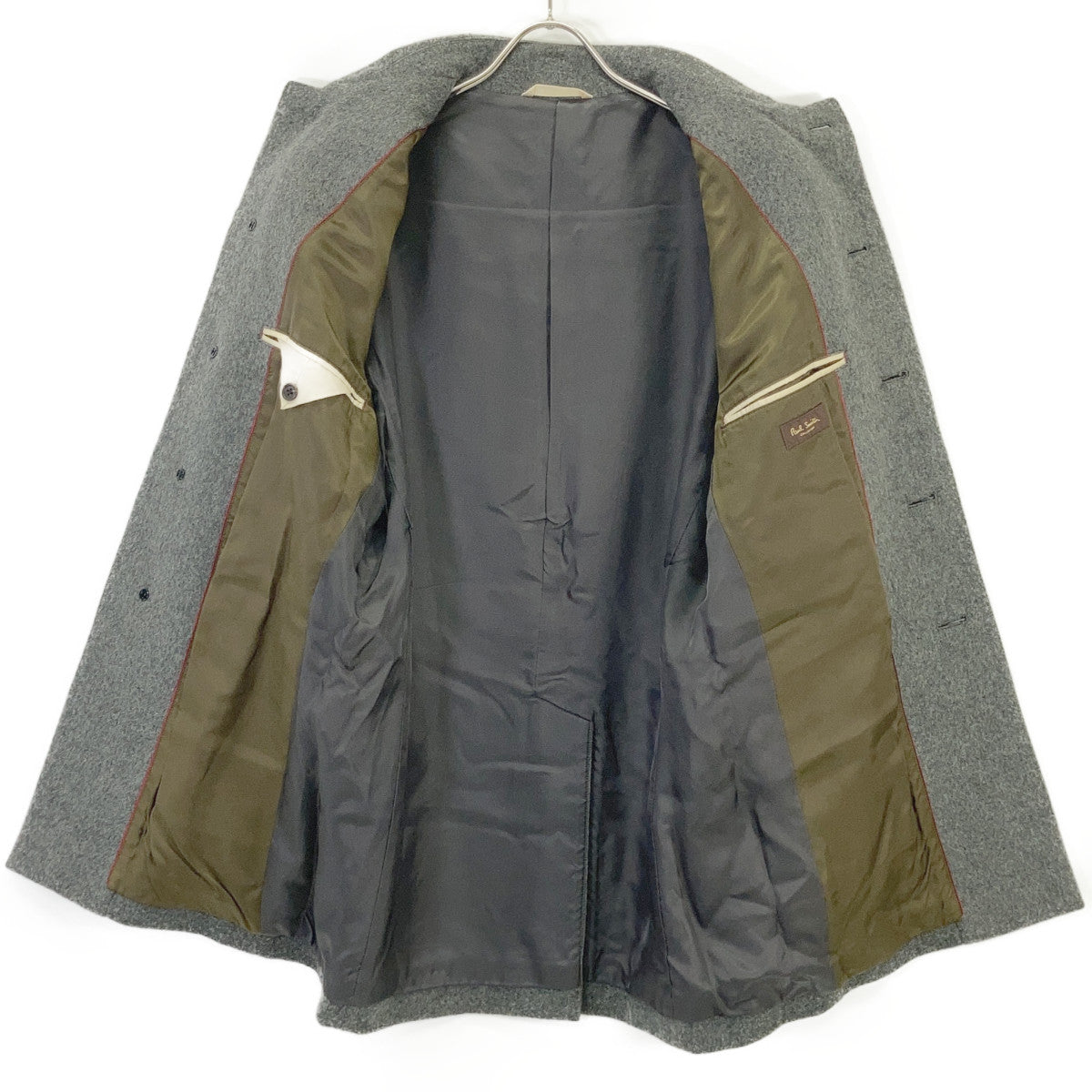 Paul Smith Collection 保罗史密斯系列 244220 灰色 羊毛切斯特菲尔德大衣 L码