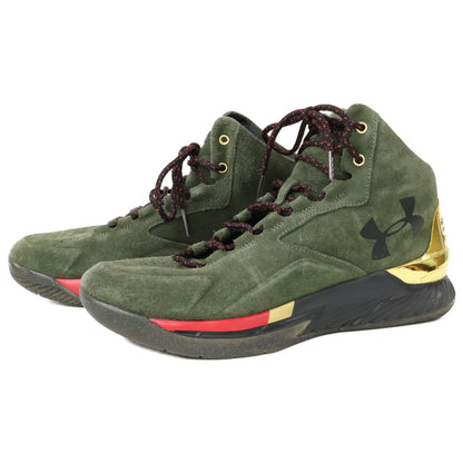 1296617-330 Curry 1 Lux Mid Suede Downtown Green 男士运动鞋 27
