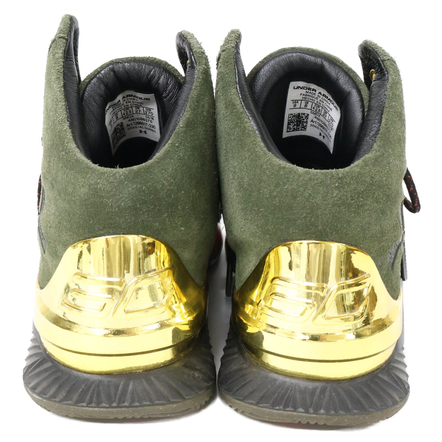 1296617-330 Curry 1 Lux Mid Suede Downtown Green 男士运动鞋 27