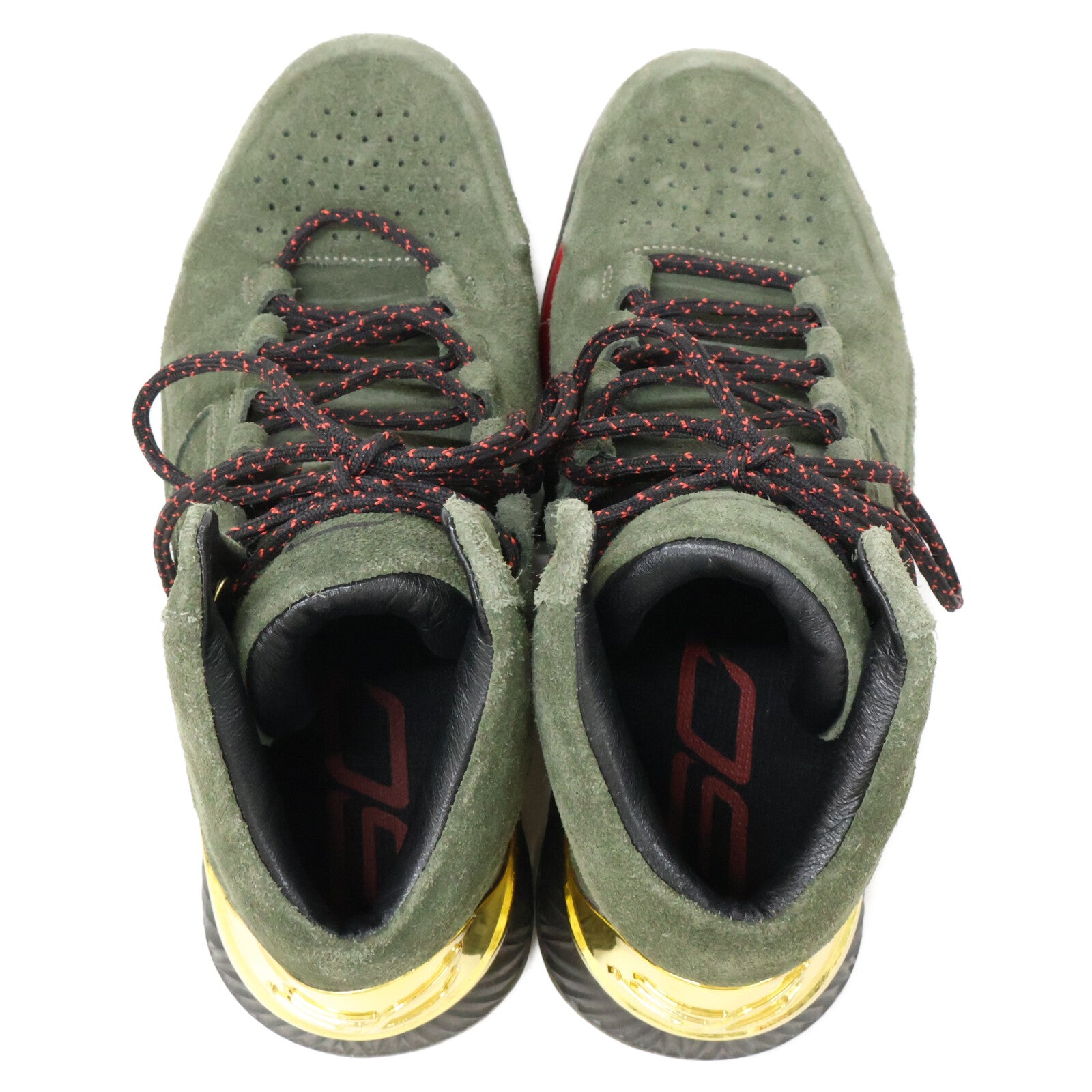 1296617-330 Curry 1 Lux Mid Suede Downtown Green 男士运动鞋 27