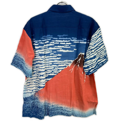 SS37917 Color 128 Katsushika Hokusai Fine Wind, Clear Morning Aloha Shirt Tops XL Men's