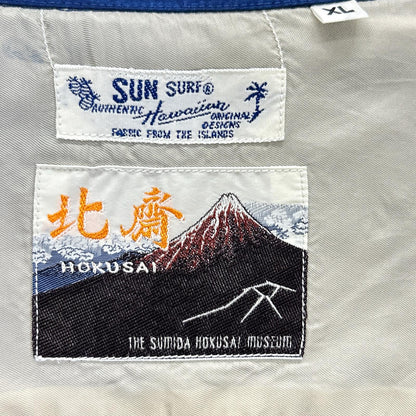 SS37917 Color 128 Katsushika Hokusai Fine Wind, Clear Morning Aloha Shirt Tops XL Men's