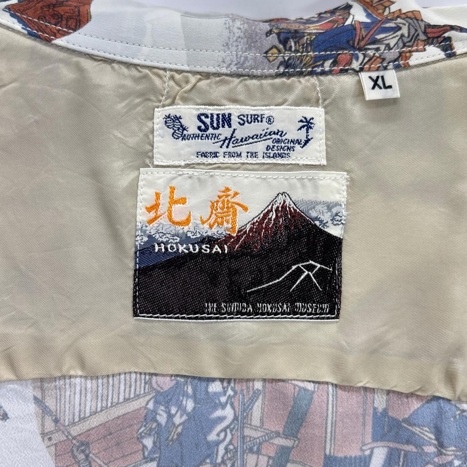 SUN SURF サンサーフ SS37918 カラー105 葛飾北斎 忠臣蔵討入 アロハシャツ トップス