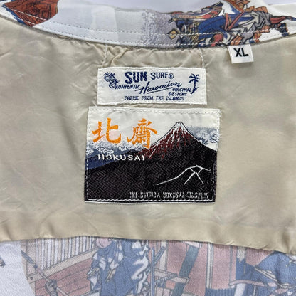 SUN SURF サンサーフ SS37918 カラー105 葛飾北斎 忠臣蔵討入 アロハシャツ トップス