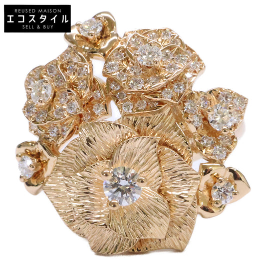 PIAGET Piaget Refinished G34UX155 Au750 Diamond Rose Ring