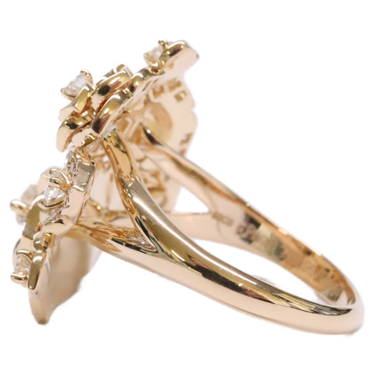 PIAGET Piaget Refinished G34UX155 Au750 Diamond Rose Ring