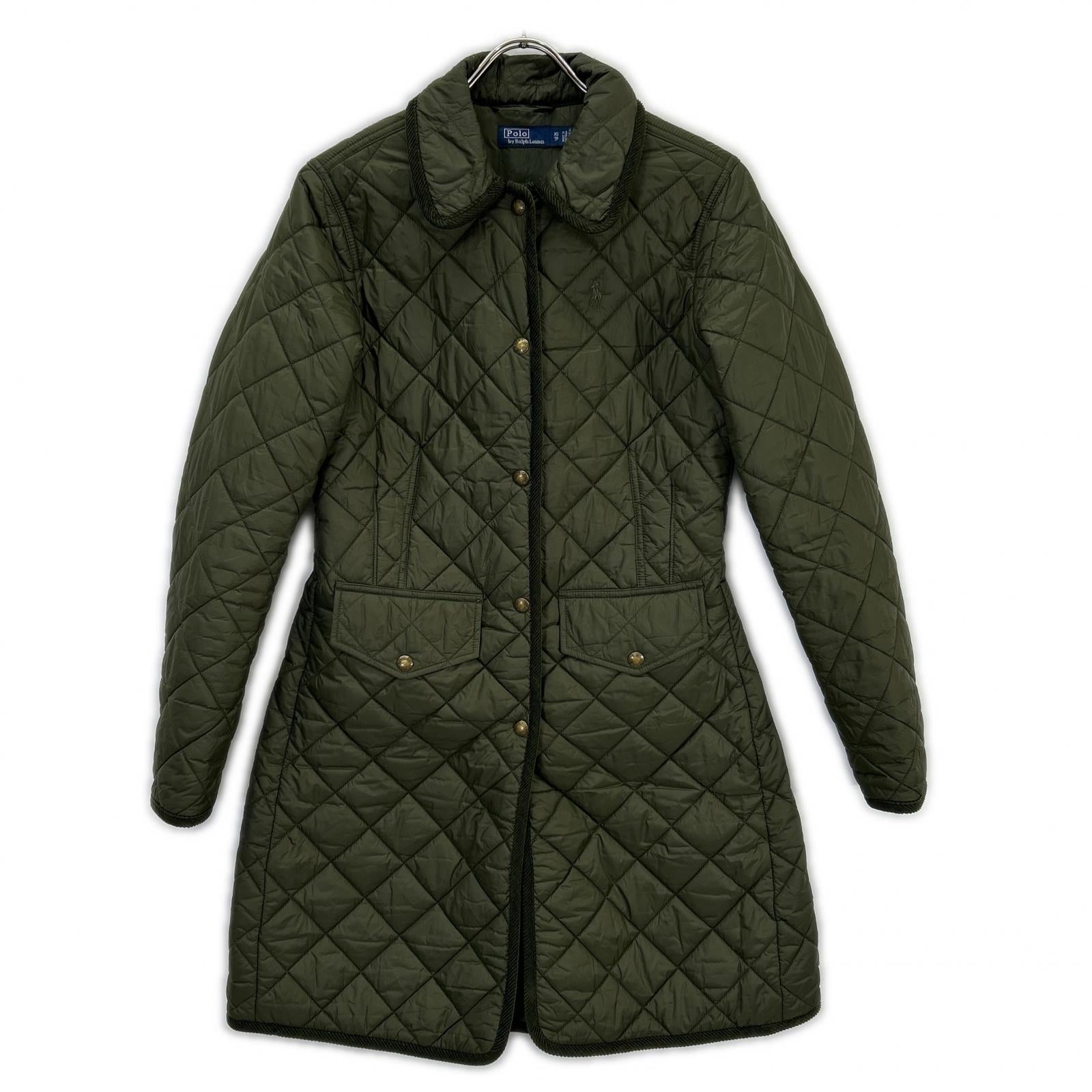 POLO RALPH LAUREN Khaki Padded Quilted Coat XS