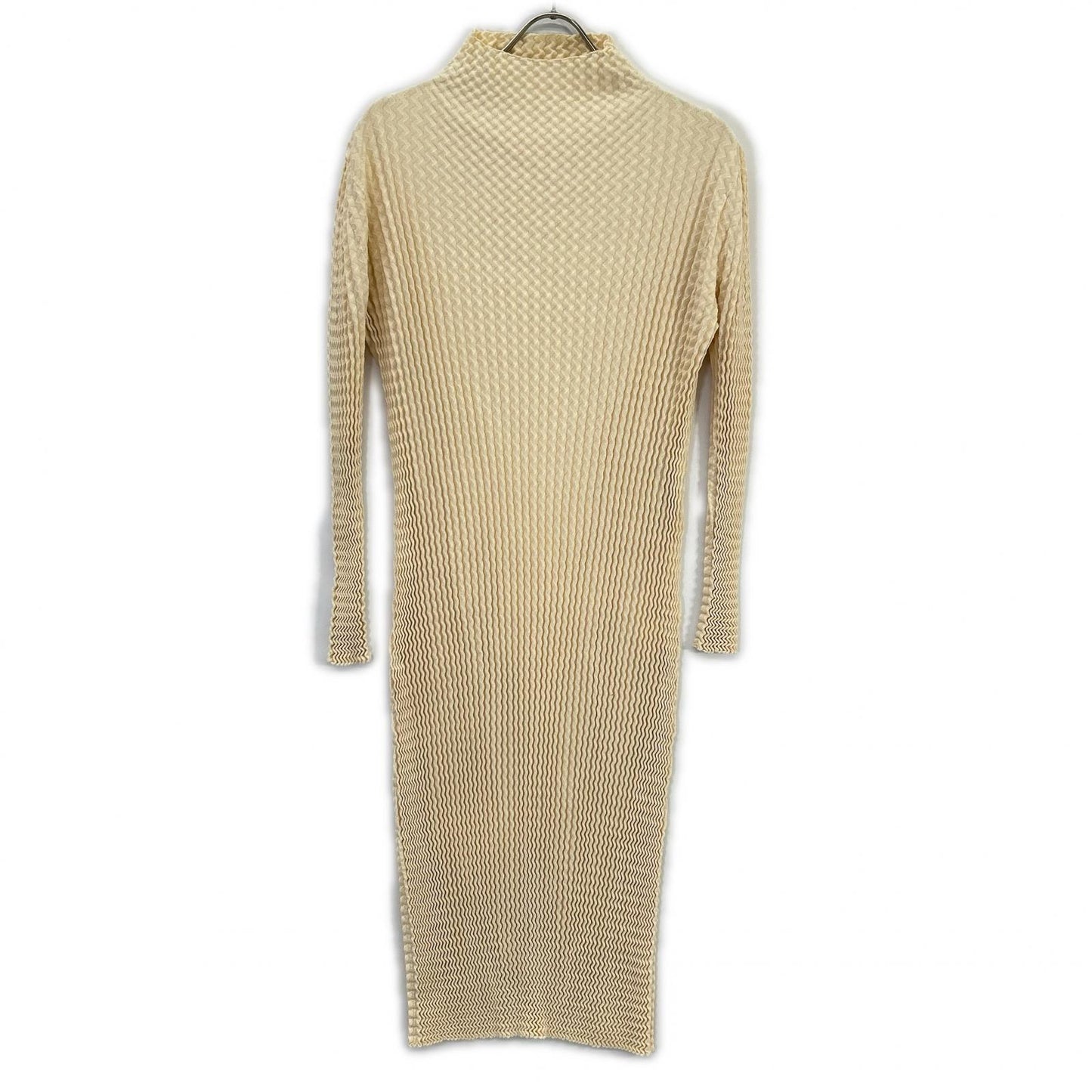 ISSEY MIYAKE 24AW IM43-KH932 Beige Pleated Knit Dress Dress
