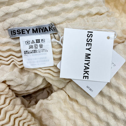 ISSEY MIYAKE 24AW IM43-KH932 Beige Pleated Knit Dress Dress