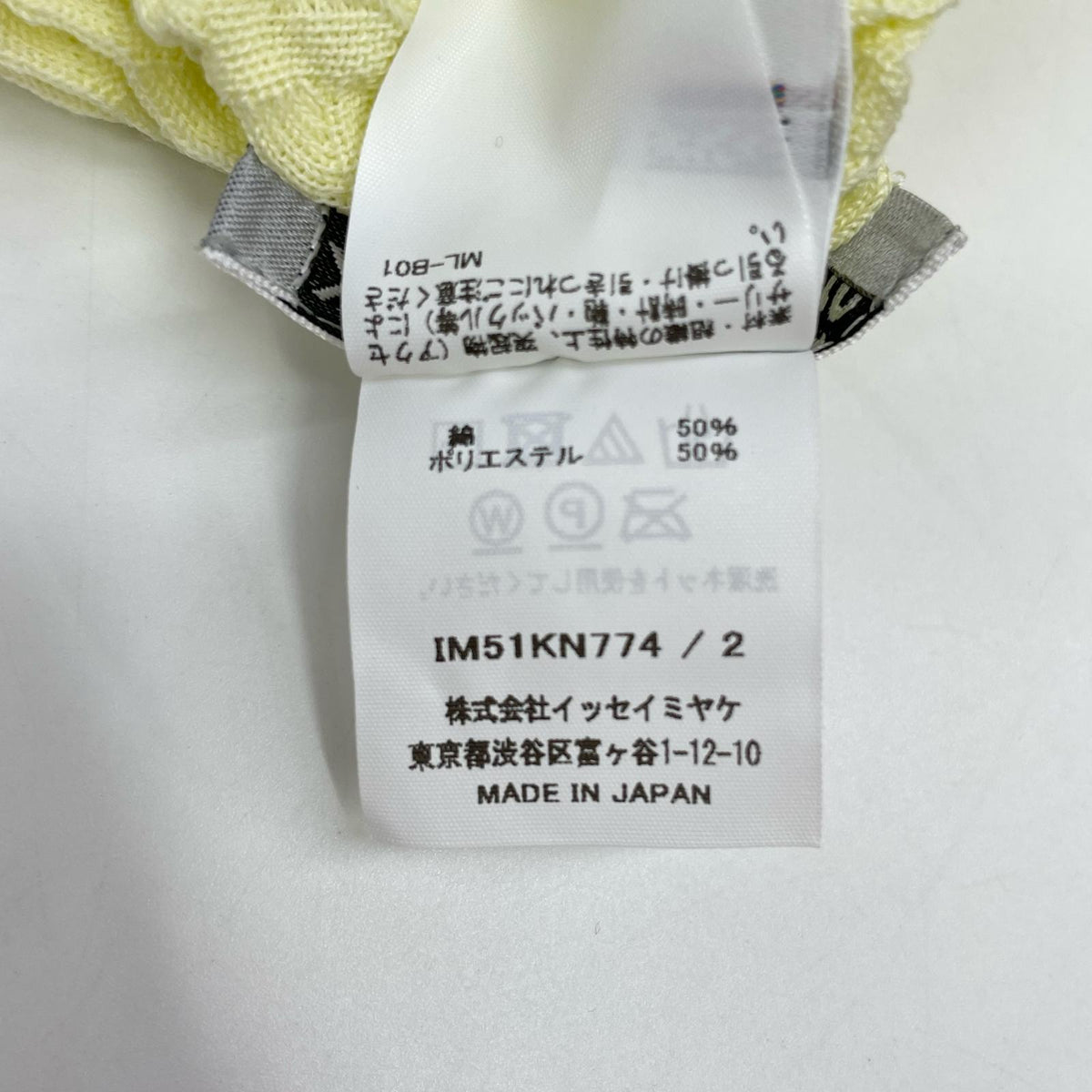 【SALE】 ISSEY MIYAKE イッセイミヤケ 25SS IM51-KN774 SPONGY プリーツ ニット カットソー トップス