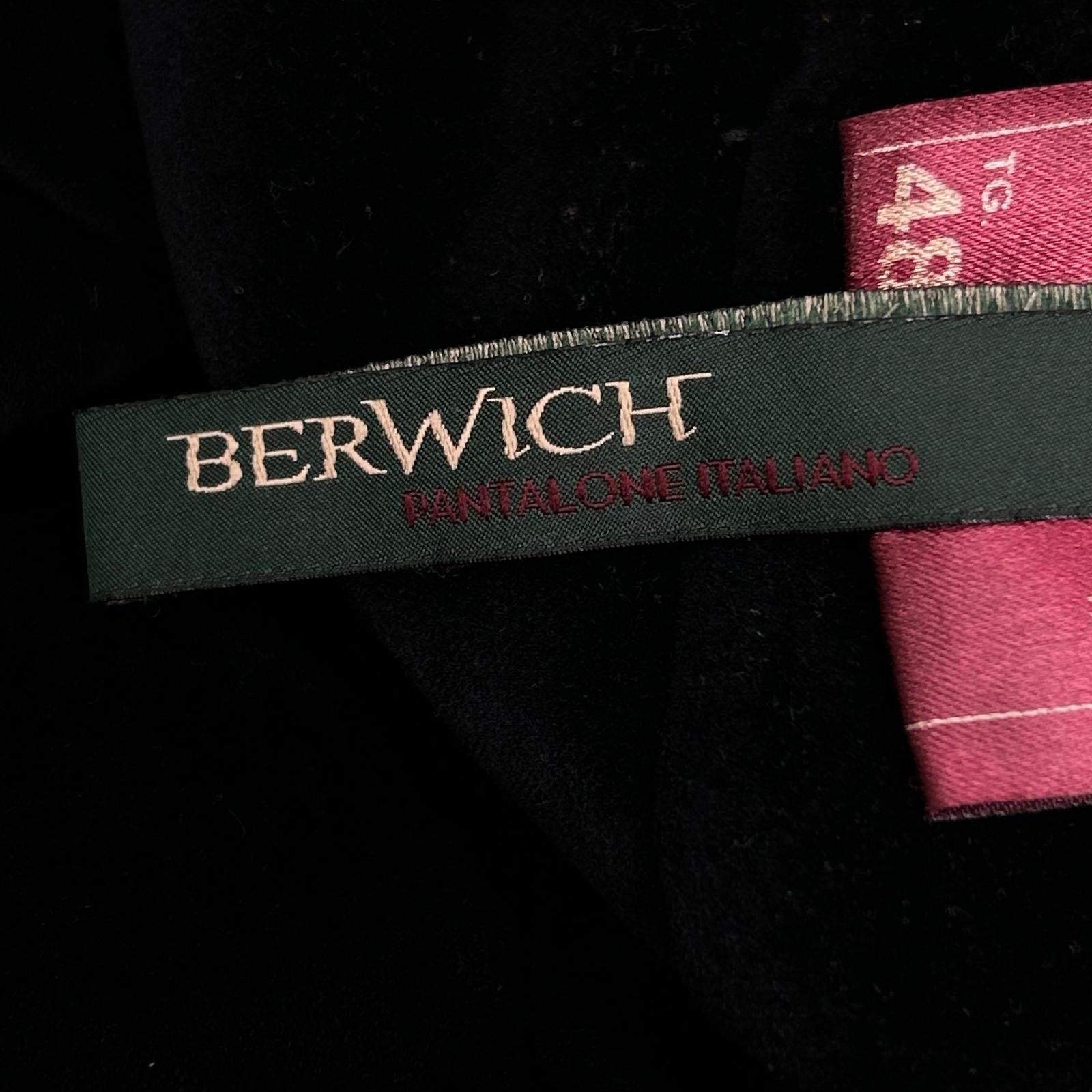 BERWICH ベルウィッチ Piero gym ブラック ベロアイージーパンツ ボトムス