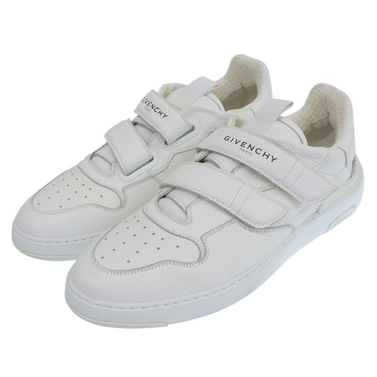 美品 WING SNEAKER LOW レザー スニーカー シューズ メンズ ホワイト 45 1/2 シューズ 45.5 メンズ