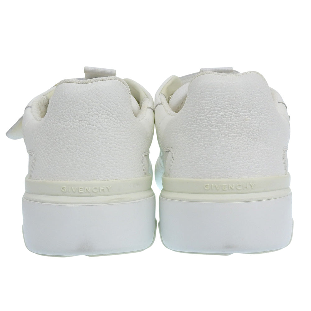 GIVENCHY ジバンシィ 美品 WING SNEAKER LOW レザー スニーカー シューズ メンズ ホワイト 45 1/2 シューズ