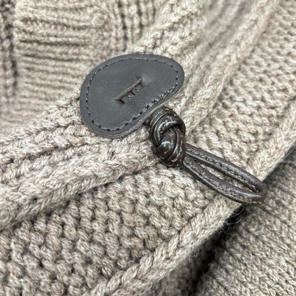 DSQUARED2 Dsquared S71HA0410 Alpaca Blend Wool Knit Duffle Coat Jacket