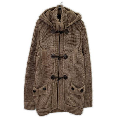 DSQUARED2 Dsquared S71HA0410 Alpaca Blend Wool Knit Duffle Coat Jacket
