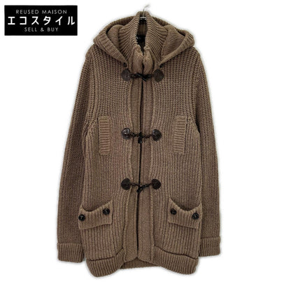 DSQUARED2 Dsquared S71HA0410 Alpaca Blend Wool Knit Duffle Coat Jacket