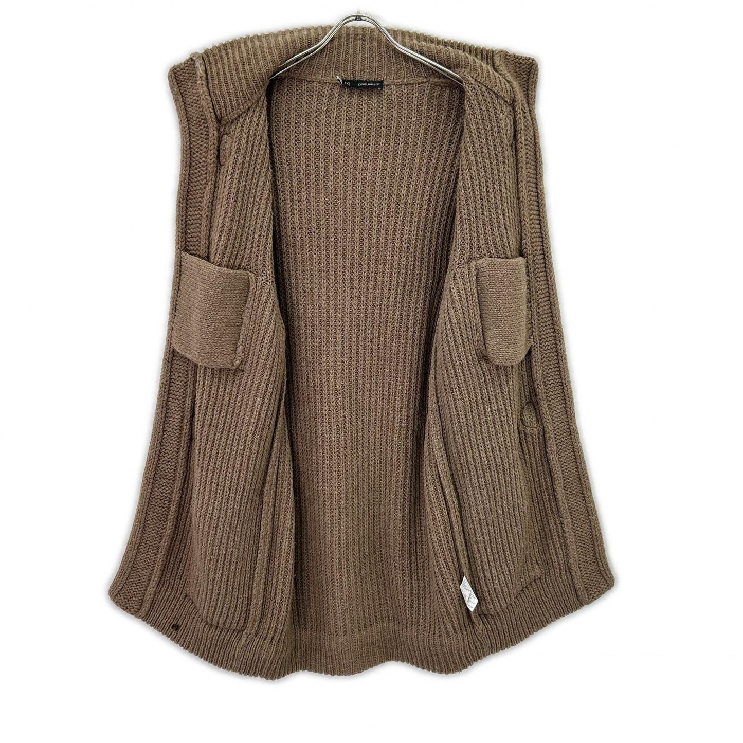 DSQUARED2 Dsquared S71HA0410 Alpaca Blend Wool Knit Duffle Coat Jacket