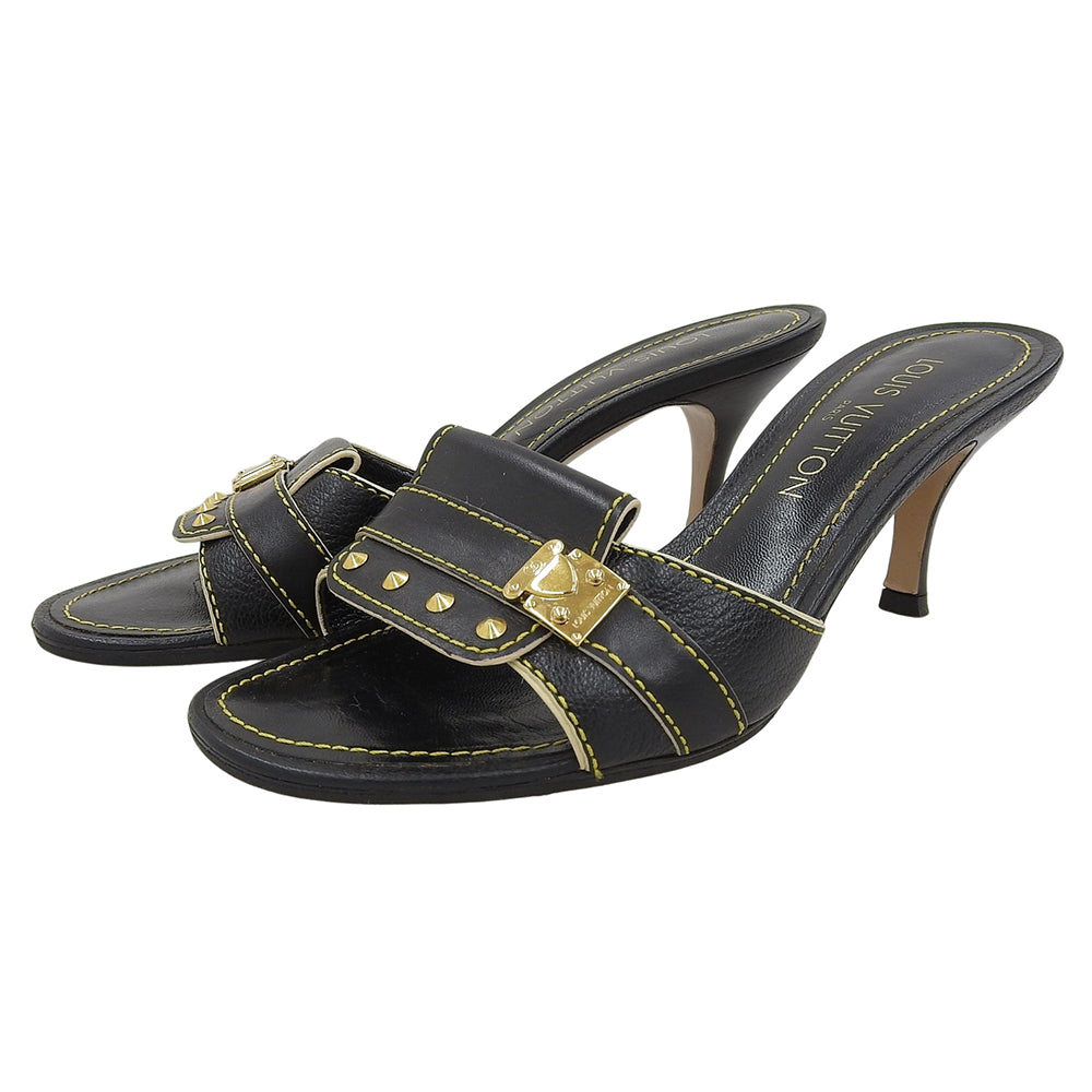 LOUIS VUITTON ルイヴィトン 美品 スハリミュール シューズ レディース ブラック 36 シューズ 36