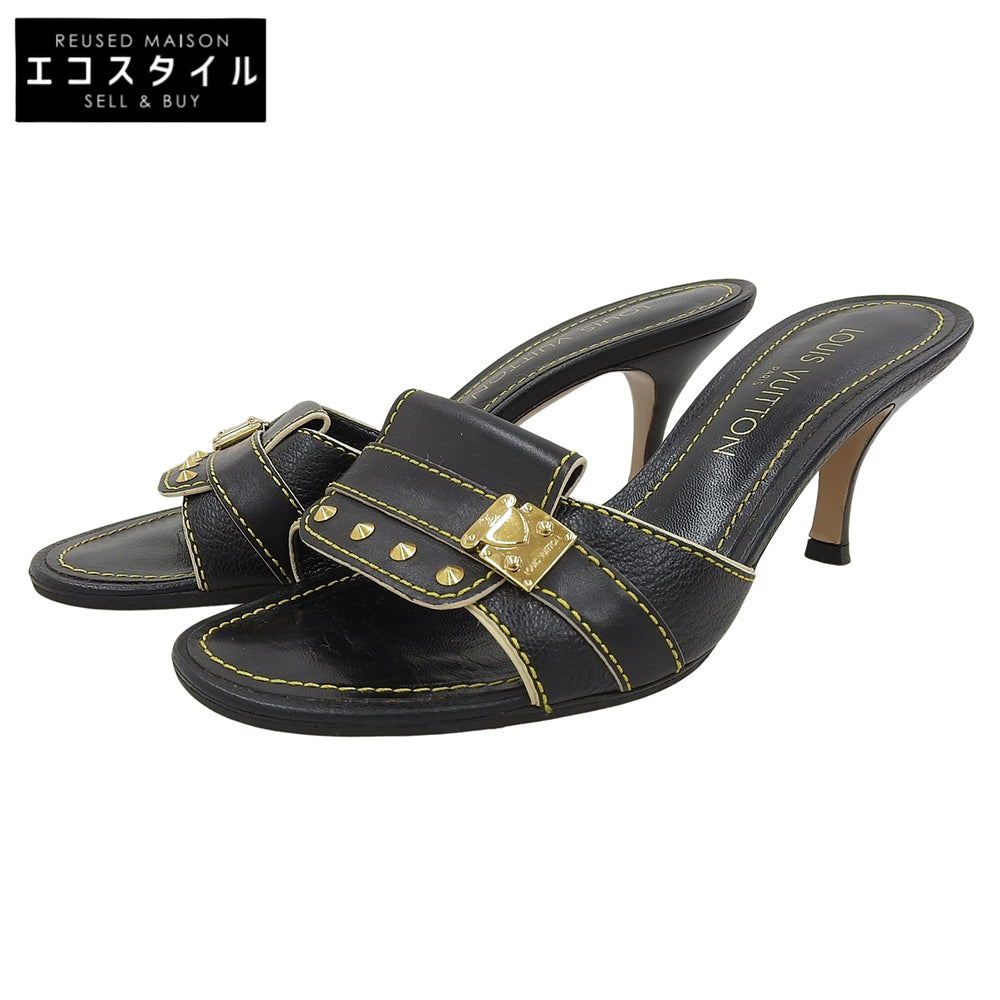 LOUIS VUITTON ルイヴィトン 美品 スハリミュール シューズ レディース ブラック 36 シューズ 36