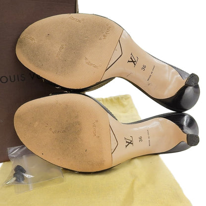 LOUIS VUITTON ルイヴィトン 美品 スハリミュール シューズ レディース ブラック 36 シューズ 36