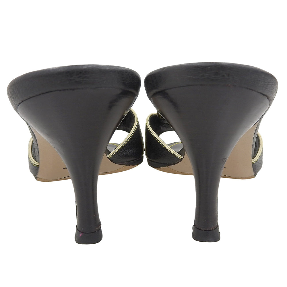 LOUIS VUITTON ルイヴィトン 美品 スハリミュール シューズ レディース ブラック 36 シューズ 36