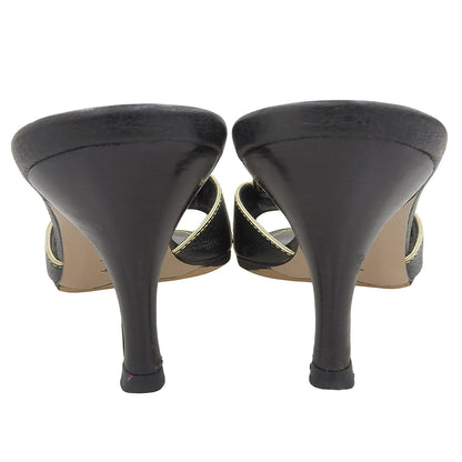 LOUIS VUITTON ルイヴィトン 美品 スハリミュール シューズ レディース ブラック 36 シューズ 36