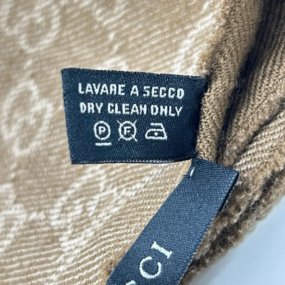 GUCCI グッチ GG柄 フリンジ ウール マフラー マフラー