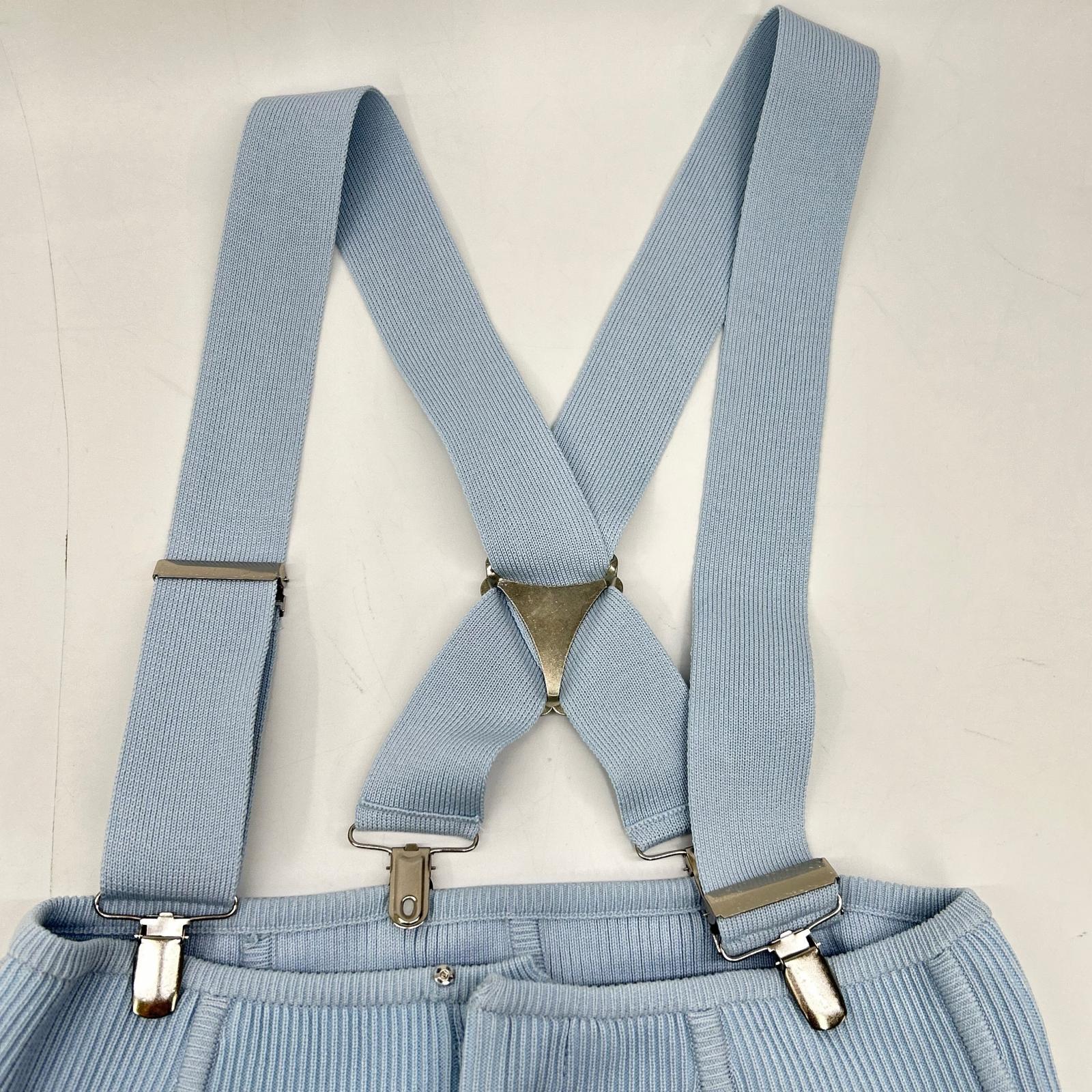 venit ヴェニット VEK-7509-A ブルー DOUBLE FACE KNIT SALOPETTE ボトムス