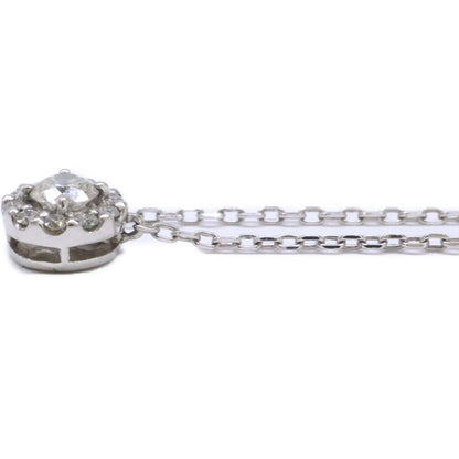 【美品】Pt850 Pt950 0.100 0.05 ダイヤモンド ネックレス レディース