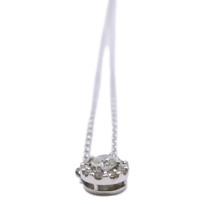 【美品】Pt850 Pt950 0.100 0.05 ダイヤモンド ネックレス レディース