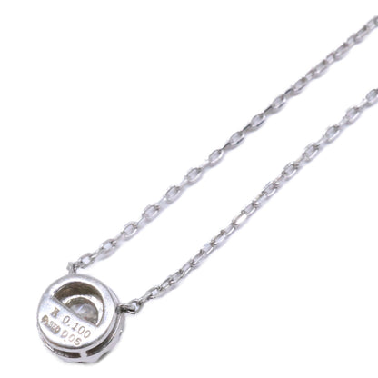 【美品】Pt850 Pt950 0.100 0.05 ダイヤモンド ネックレス レディース
