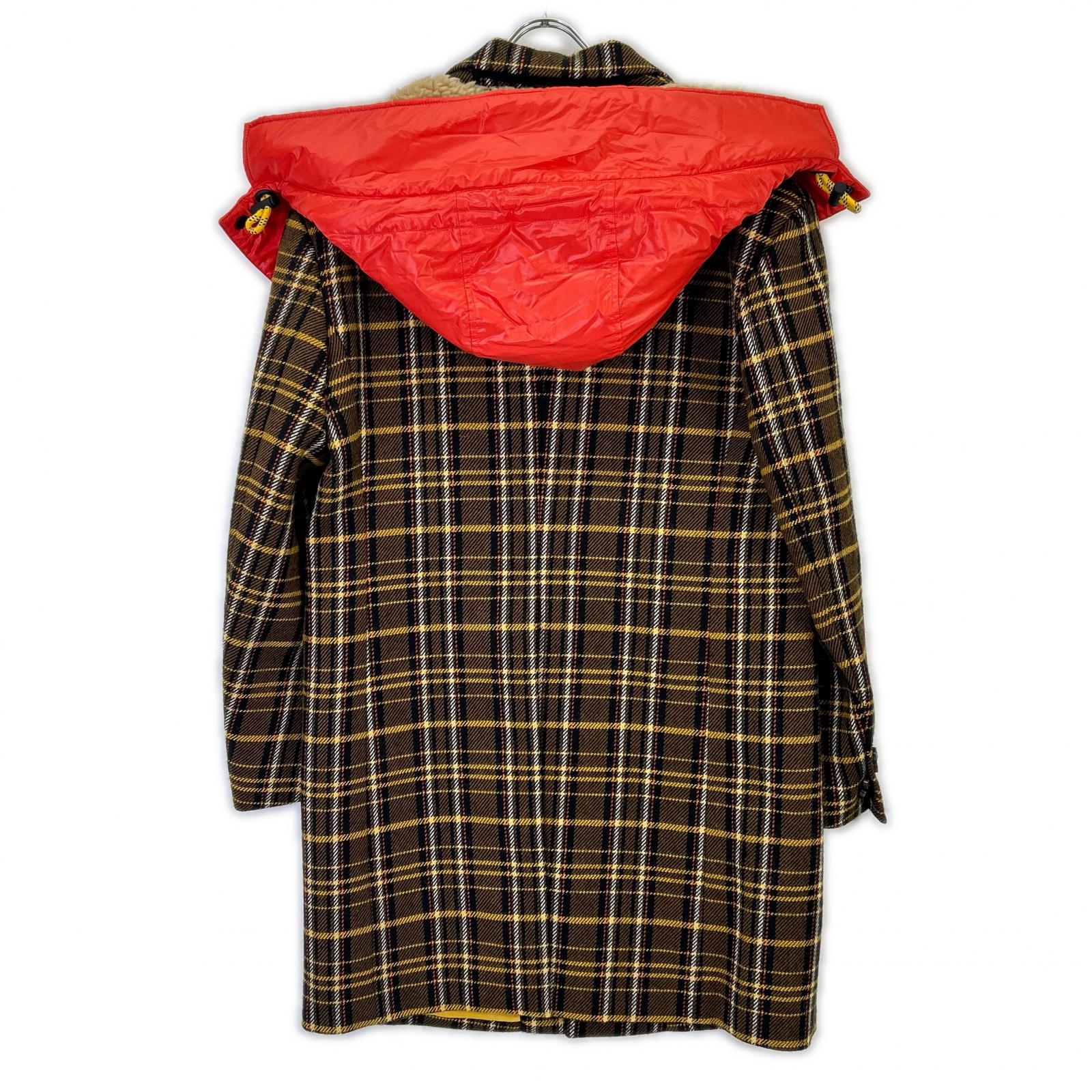 DSQUARED2 ディース夸德 22年款 S71AA0430 连帽格纹切斯特大衣 大衣