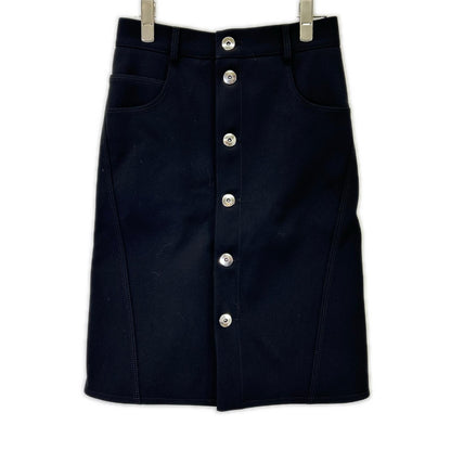 BOTTEGA VENETA Bottega Veneta 21SS 659391 Black Front Button Skirt
