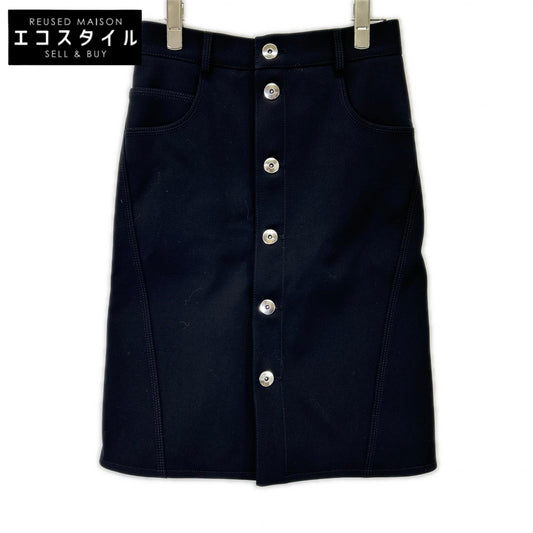 BOTTEGA VENETA Bottega Veneta 21SS 659391 Black Front Button Skirt