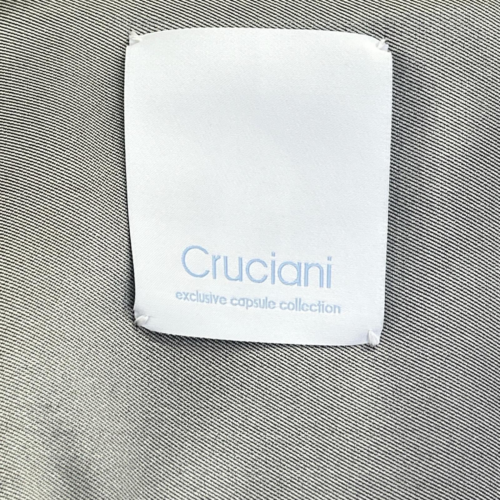 Cruciani クルチアーニ CDM0802 カメリア柄 シルク ノーカラーコート コート