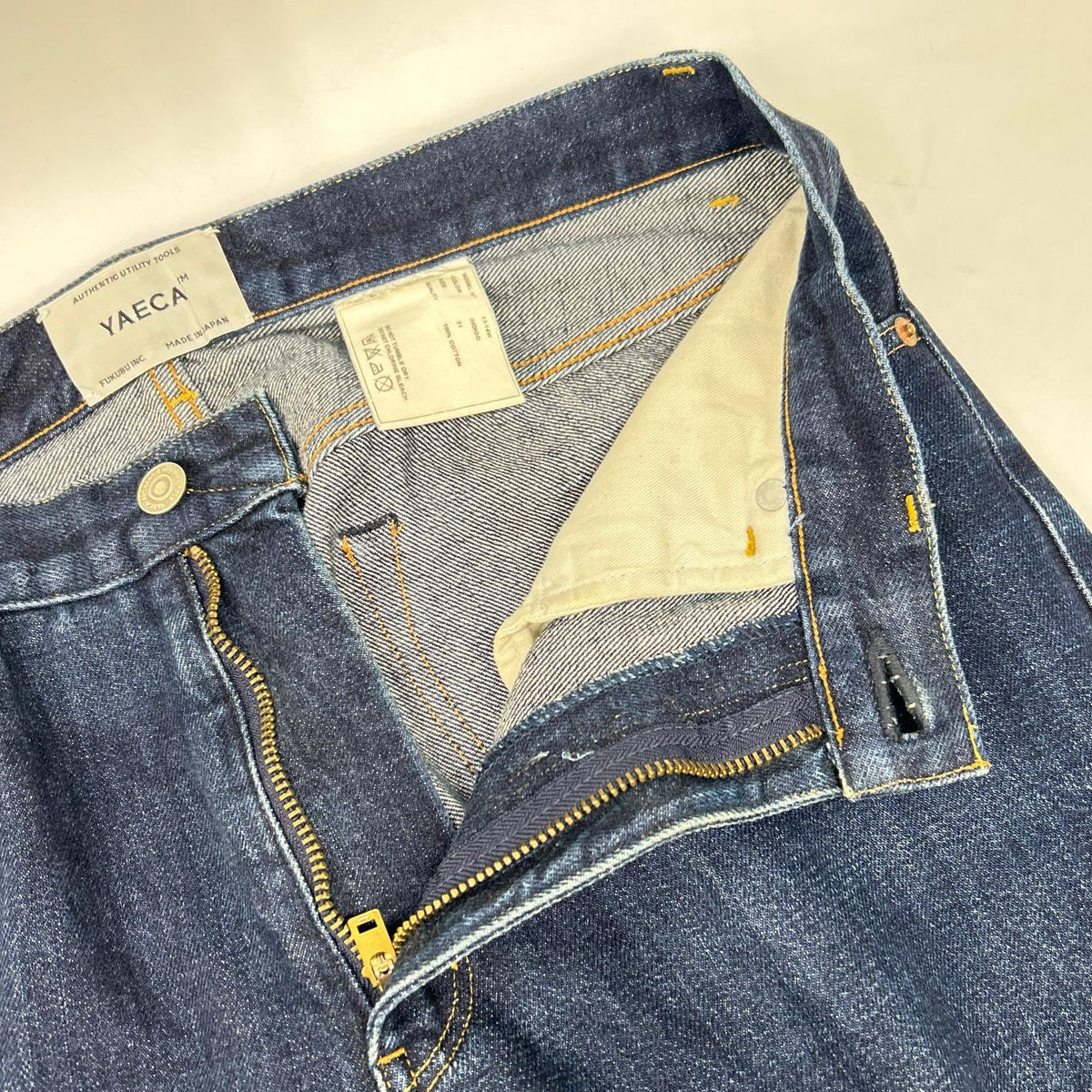 YAECA ヤエカ 13-14W wide straight-leg denim pants bottoms