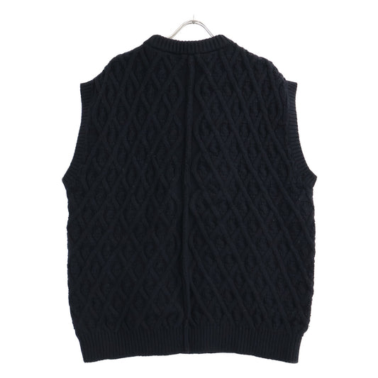 AURALEE オーラリー 19AW A9AV04FM HARD TWIST MERINO ARAN KNIT VEST ニットベスト ベスト