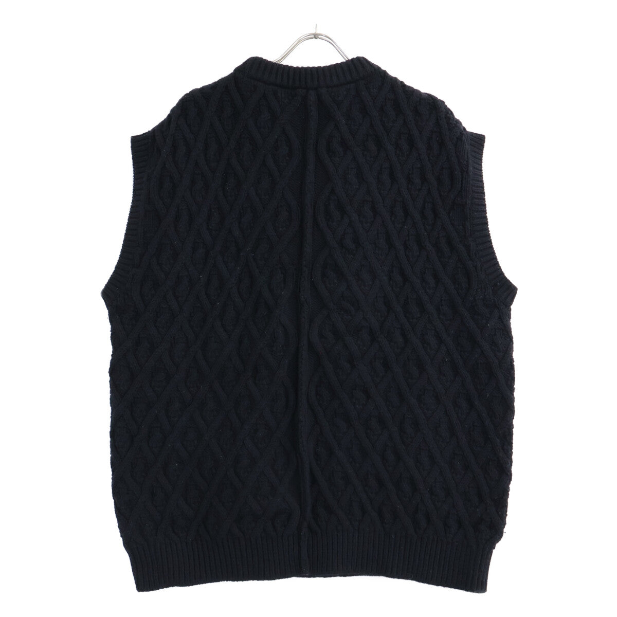 AURALEE オーラリー 19AW A9AV04FM HARD TWIST MERINO ARAN KNIT VEST ニットベスト ベスト