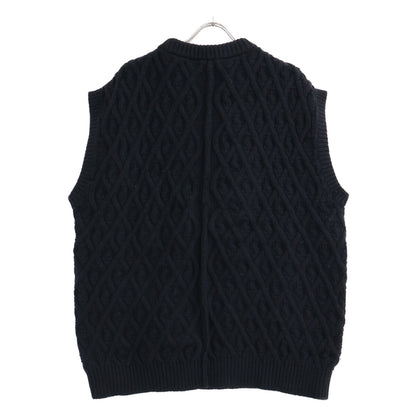 AURALEE オーラリー 19AW A9AV04FM HARD TWIST MERINO ARAN KNIT VEST ニットベスト ベスト