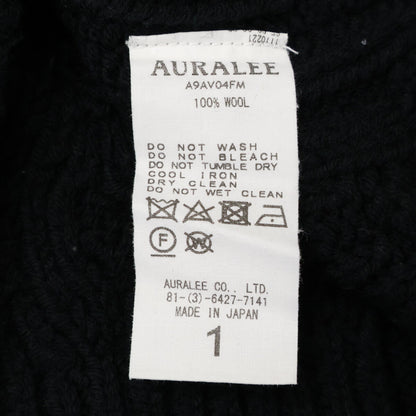 AURALEE オーラリー 19AW A9AV04FM HARD TWIST MERINO ARAN KNIT VEST ニットベスト ベスト