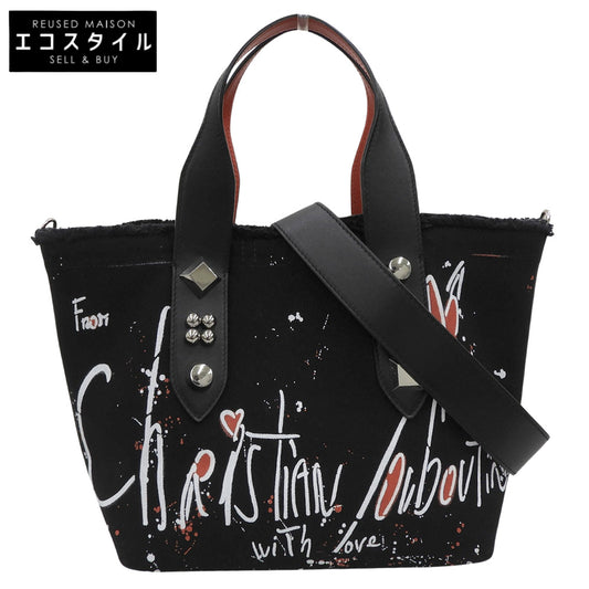 Christian Louboutin New like Flangibus Small 2WAY Tote Bag Ladies 3215121 Black Tote Bag