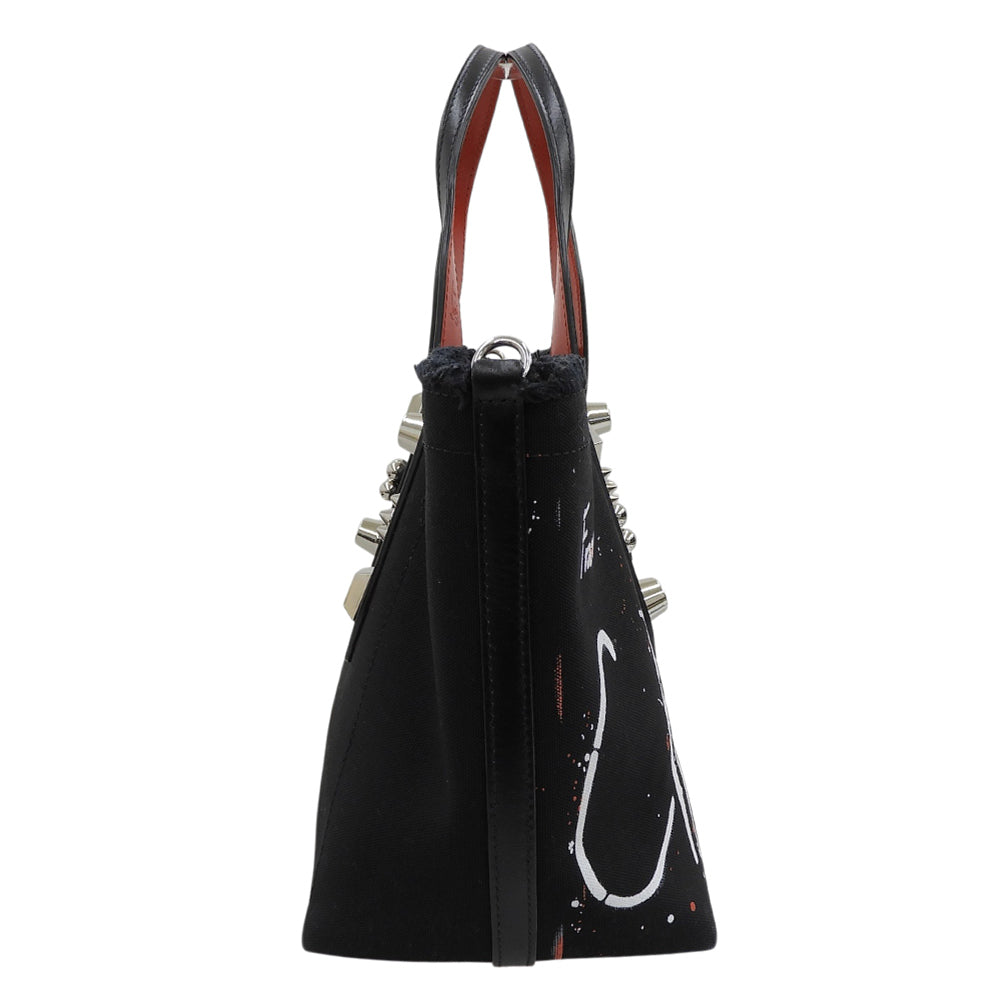 CHRISTIAN LOUBOUTIN クリスチャンルブタン 新品同様 フランジバススモール 2WAYトートバッグ レディース 3215121 ブラック トートバッグ