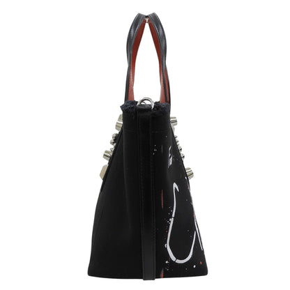 CHRISTIAN LOUBOUTIN クリスチャンルブタン 新品同様 フランジバススモール 2WAYトートバッグ レディース 3215121 ブラック トートバッグ