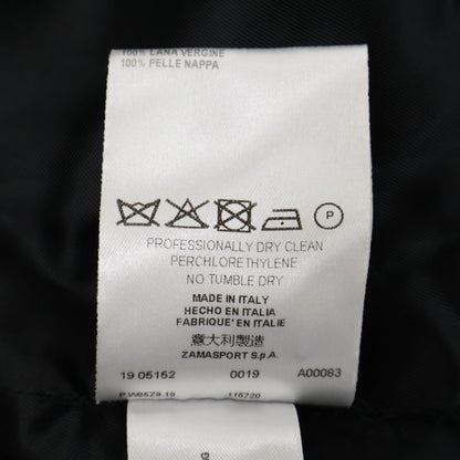 BURBERRY Front Button Leather Piping Sleeveless Dress