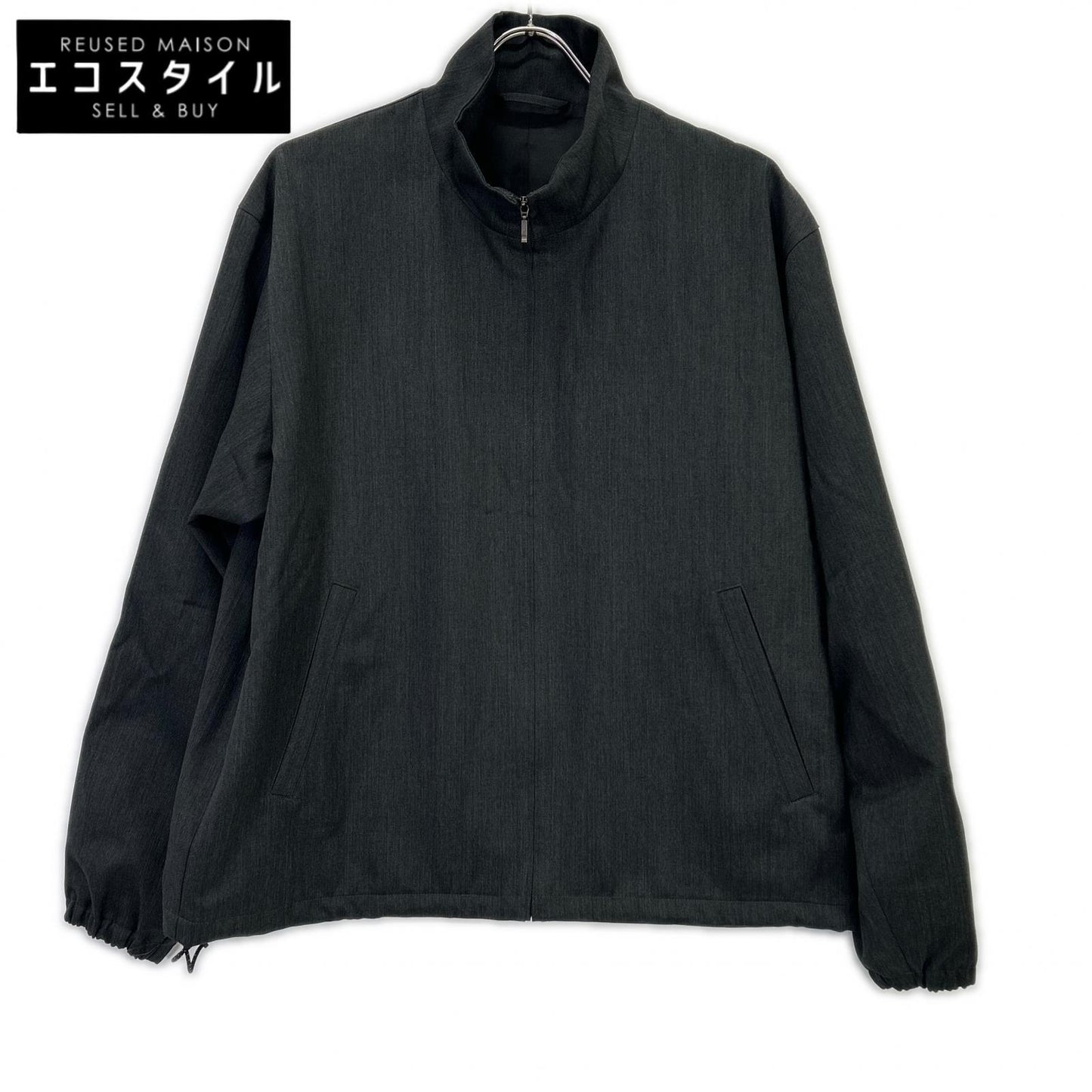 awasa AWS5-JK001 26SS Wool Gabardine Zip-Up Jacket